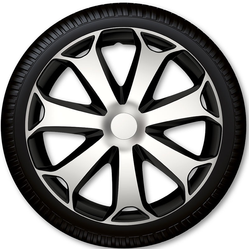 Puklice na kolesá Racing4 Mega Silver Black