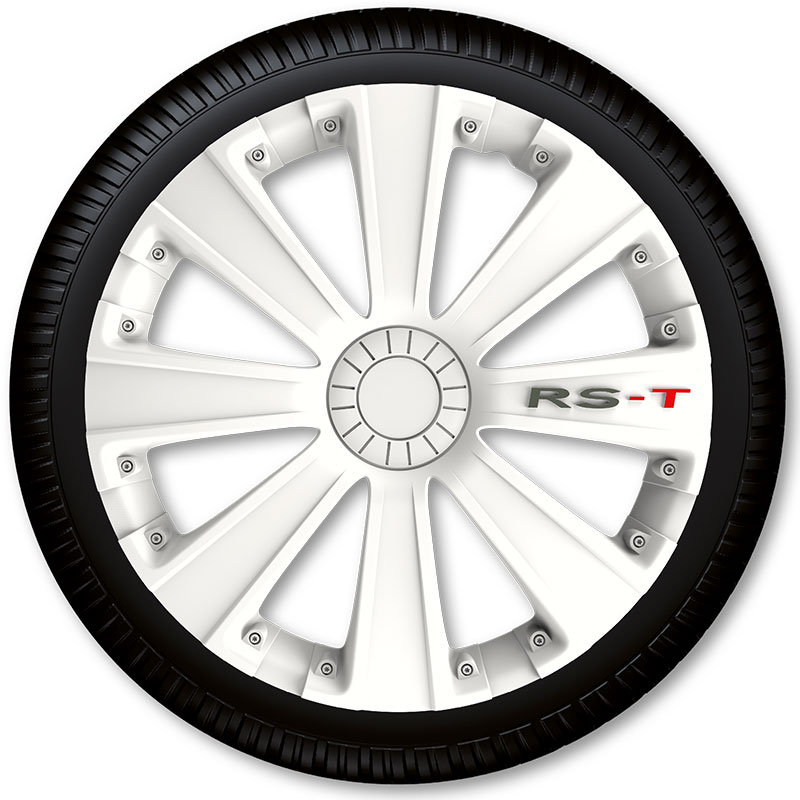Puklice na kolesá Racing4 RS-T White