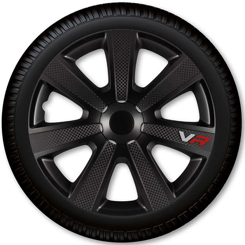 Puklice na kolesá Racing4 VR Carbon Black