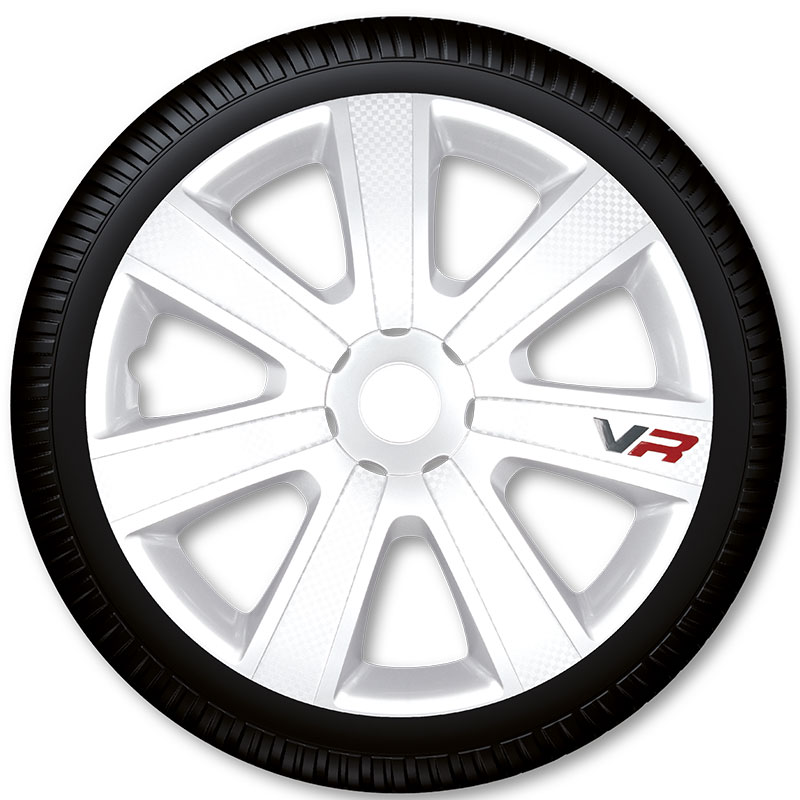 Puklice na kolesá Racing4 VR Carbon White