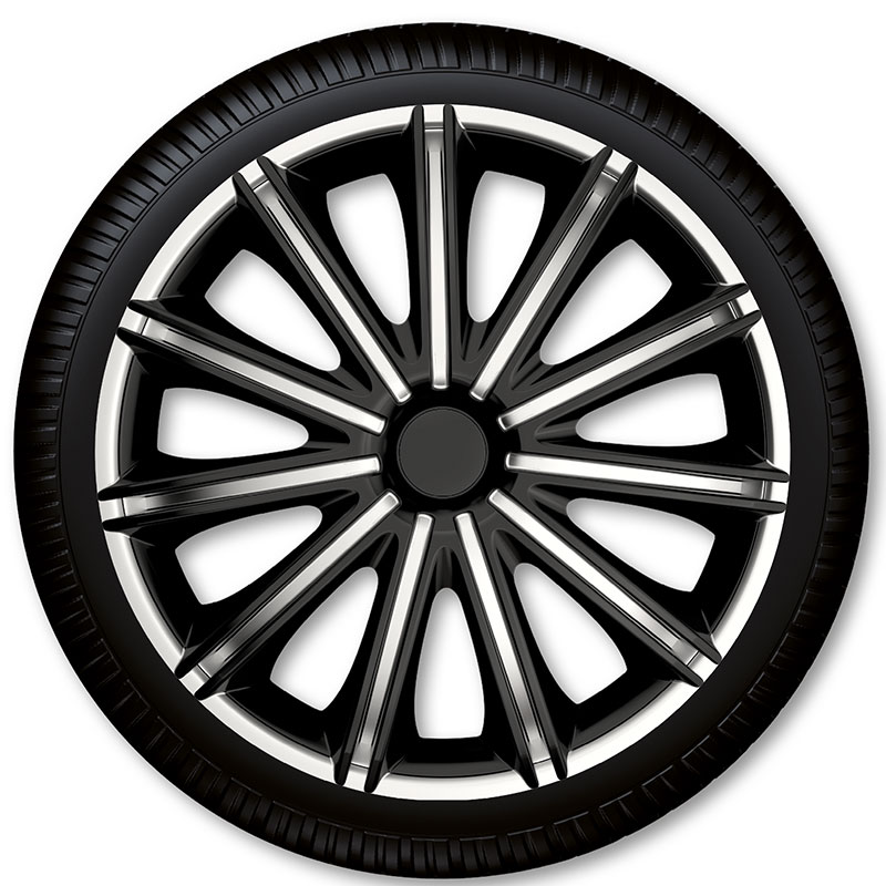 Puklice na kolesá Racing4 Nero Black Silver