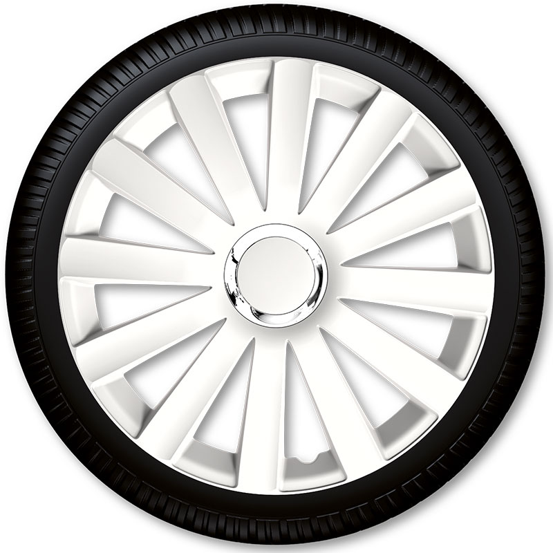 Puklice na kolesá Racing4 Spyder Pro White