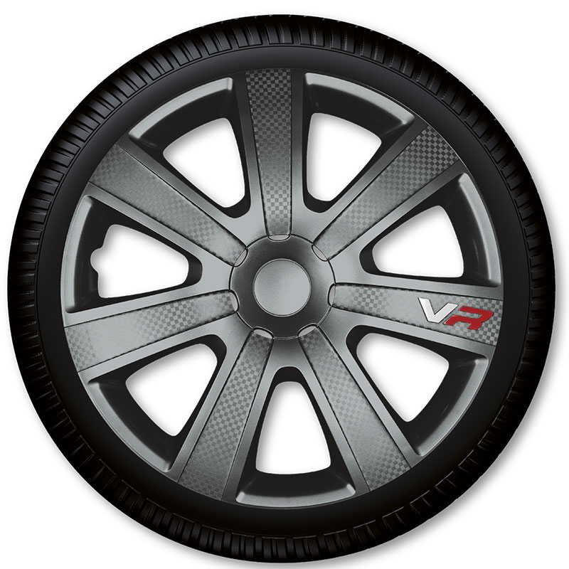 Puklice na kolesá J-Tec Veron Carbon Silver Black