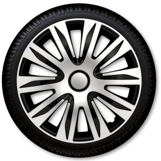 Puklice na kolesá Racing4 Nardo Silver Black