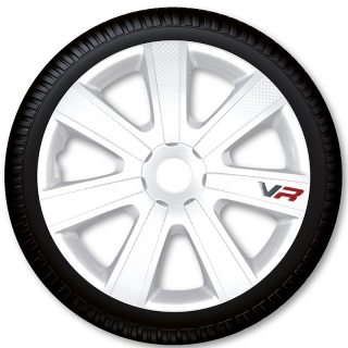 Puklice na kolesá Racing4 VR Carbon White