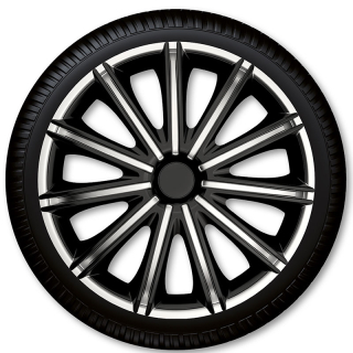 Puklice na kolesá Racing4 Nero Black Silver