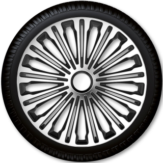 Puklice na kolesá Racing4 Volante Silver Black